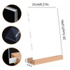 Tkxjry 2 Sets Wooden Restaurant Menu Stands, Acrylic Wooden Base