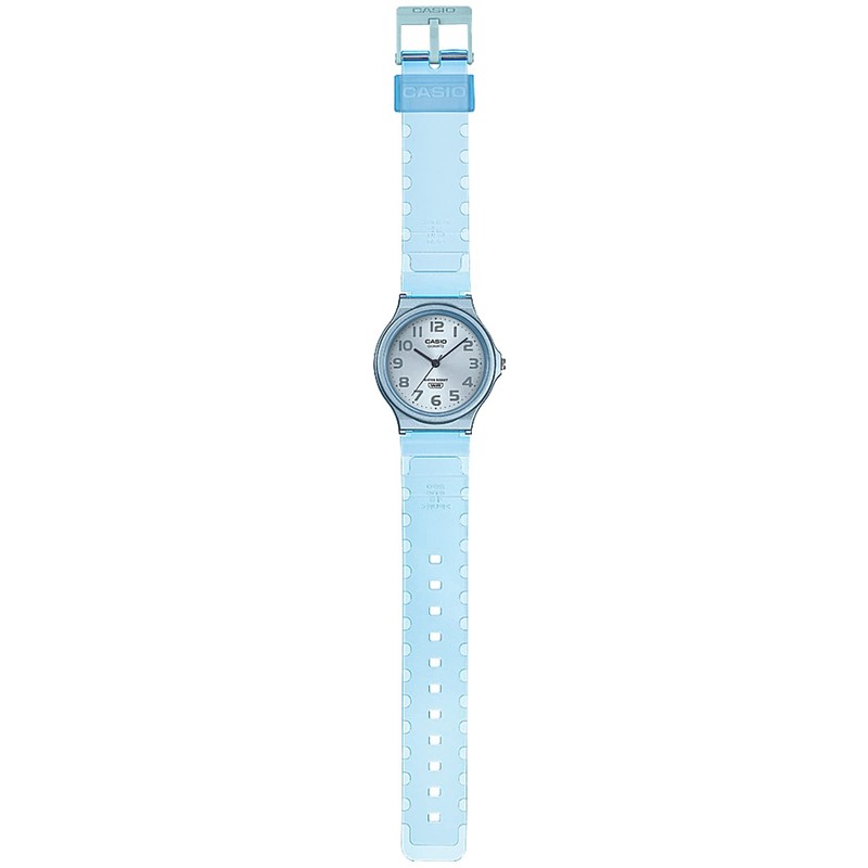 Casio Collection Wristwatch MQ-24_Resin_Clear, blue (clear blue), 1 piece