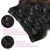 ABH AMAZINGBEAUTY HAIR Body Wave Clip in Hair Extensions Human