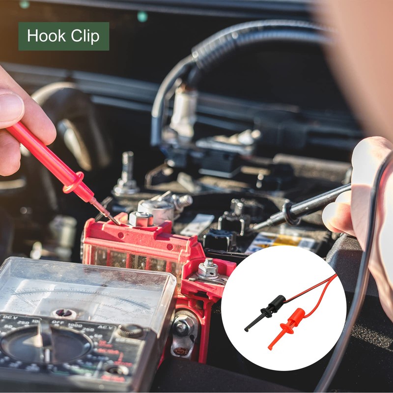 YOKIVE 1 Pair Banana Plug to Test Hook Clips |