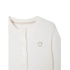 VERTBAUDET Girls Short Cardigan, Ecru