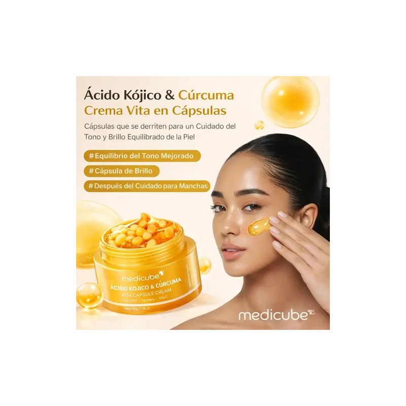 Medicube Kojic Acid Turmeric Vita Capsule Cream 53g Todo Tipo