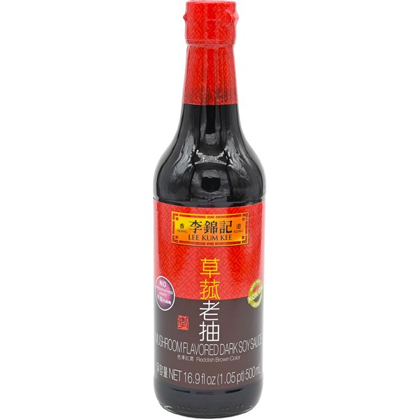 Lee Kum Kee Mushroom Flavored Dark Soy Sauce, 16.9 Fl