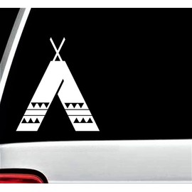 Bluegrass Decals Indian Tee Pee Decal Sticker for Car Window Truck SUV laptop Native American