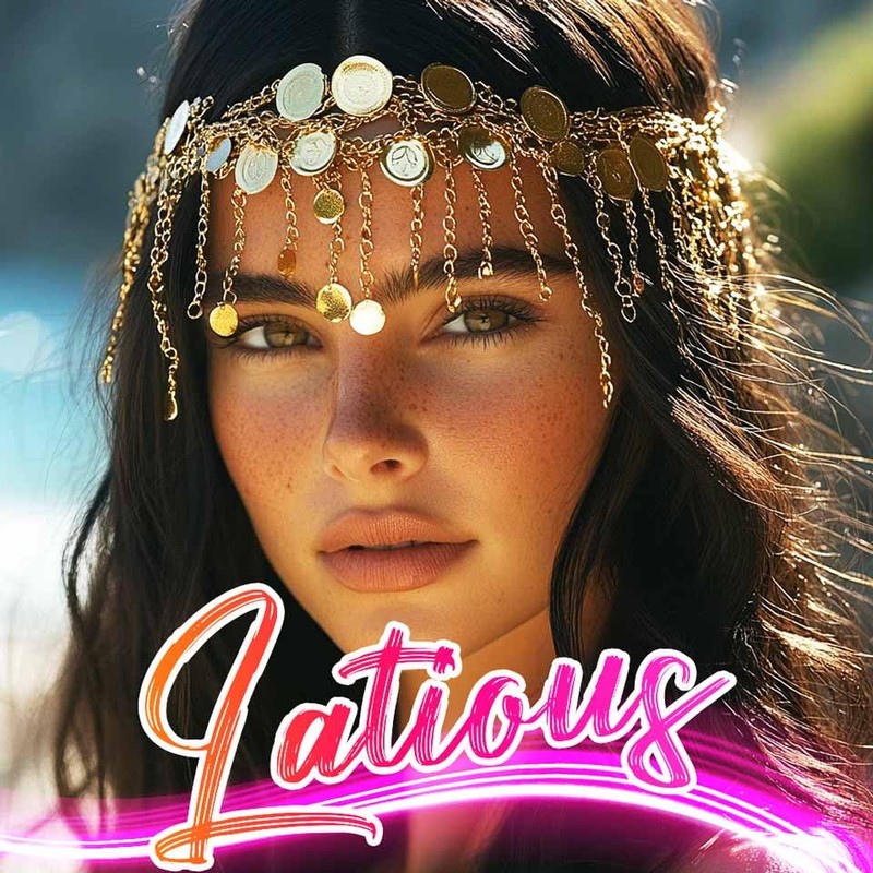Latious Head Chain Jewelry Gold Rhinestone Forehead Headpiece Goddess Hair