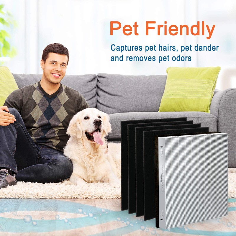 Flintar Replacement Filter Combo Pack, Compatible with Vornado Air Purifier,