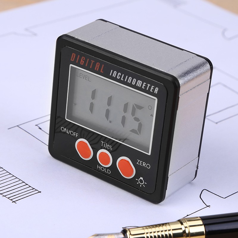 Horizontal Angle Meter Digital Protractor Inclinometer Electronic Level Box Magnetic