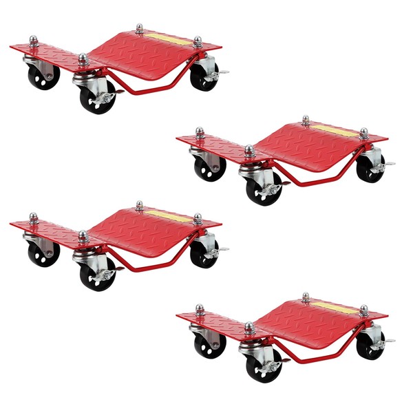 Car Dolly Set of 4-8000LB Capacity Heavy Duty Vehicle Wheel