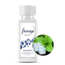 Florage 100 ml Sauna Infusion Ice Mint – 50 Years of Experience as a German Fragrance Manufactory, High Yield Infusion for the Sauna, Many Infusion Fragrances, Vegan and No Animal Testing, Also as a