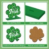 6Pcs St Patricks Day Decorations Table Wooden Centerpiece Happy St.