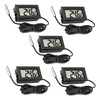 5PCS Digital LCD Thermometer Fish Tank Refrigerator Water Temperature Gauge