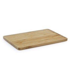 modernes Bambus Serviertablett rechteckig 25 x 17.5 cm für Tee oder Kaffeeservice, langlebig, Holz Natur