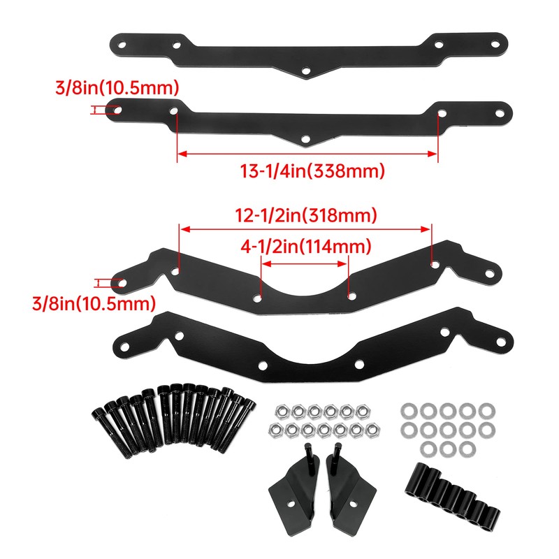 HECASA Heavy Duty Steel 3"Lift Kit + Sway Bar Quick