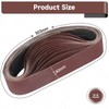 STEBRUAM 12PCS Sanding Belt 40 x 303 mm 100 Grit