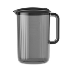 Fdit Plastic Water Pitcher with 4 Pcs Cups, Black, 1.8L, Modern Style