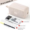 VICDUEKG Pencil Case with 3 Compartments Pencil Case Large Capacity