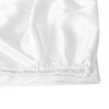 ROOEE Satin Silk Fitted Sheet with Pillowcase Set Breathable Soft