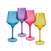 Lily's Home Acrylic Wine Glasses with Stems. Set of 4