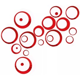 TechMel Sticker 3d Para Pared Elegantes Circulos Acrilico Set De 6