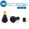 JiiinMiiin TR412 100pcs Air Valve Rubber Valve with Valve Core
