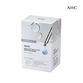 AHC Single-Purpose Pure Cotton Mask Pack Brightening 1 Box (25ea) / AHC 단품 순면 마스크팩 브라이트닝 1BOX (25EA)