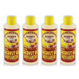 Beachcomber Budd's Pure Coconut Oil 8 oz. Unscented 4 Bottles