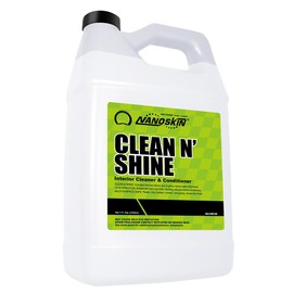 Nanoskin CLEAN N’ SHINE Interior Cleaner, Conditioner & Dressing 1 Gallon – Car Wash Interior Spray for Car Detailing | Restores Leather, Plastic & Vinyl Surfaces | For Cars, Trucks, Motorcycles, RVs