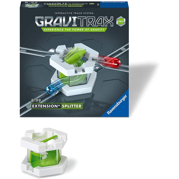 Ravensburger GraviTrax PRO Splitter Accessory - Marble Run and STEM Toy for Boys and Girls Age 8 and Up - Accessory for 2019 Toy of The Year Finalist GraviTrax