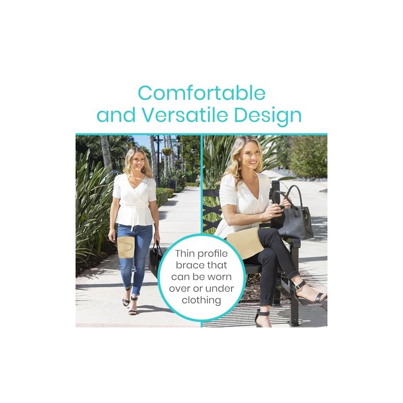 Vive Thigh Brace - Hamstring Quad Wrap - Adjustable Compression