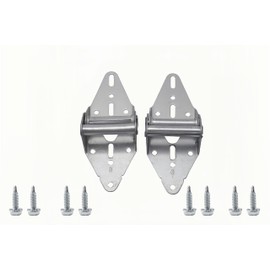 Garage Door Hinges #3 with Mounting Bolts, Heavy Duty 14 Gauge Steel, Galvanized Finish,for Residential/Light Commercial Garage Door Replacement，2 Pack+8Screws