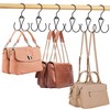 ZEDODIER 6 Pack Purse Hanger Bag Organizer for Closet, Heavy