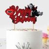 Seyal® - Decoración para tarta de feliz cumpleaños de vampiro