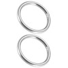 sourcing map 30mm 40mm OD 201 Stainless Steel O Rings,