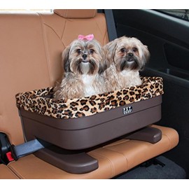 Pet Gear Lookout Booster Car Seat, Removable Comfort Pillow, Safety Tether Included, Installs in Seconds, No Tools Required
