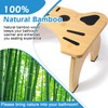 Bamboo Toilet Stool Foldable, 7 in Poop Stool for Bathroom,