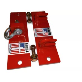 Rguile Industrial Bolt on tractor bucket double hook and shackle Kubota Kioti Orange Free Shipping