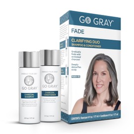 Go Gray Treatment System (Fade), Clarifying Duo Shampoo & Conditioner Helps Gradually Fade Permanent and Semi-Permanent Hair Color