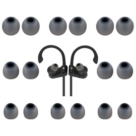 TSZYYM Earbud Tips Ear Bud Tips Soft Anti Slip Washable and Reusable Silicone Replacement Earbud Tips Fit Most in-Ear Earbuds(Inner Hole 3.8mm -5.1mm) 18pcs S M L