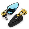 7/8'' 22mm Motorcycle End Bar Mirror Universal Foldable Motorbike Side