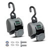 Stainless Steel Retractable Boat Transom Tie Down Straps - 2