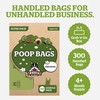 Pogi's 300 Unscented Dog Poop Bags with Handles - Earth-Friendly,