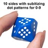 LEARNING ADVANTAGE Subitizing Dice - Set of 6 - Hands