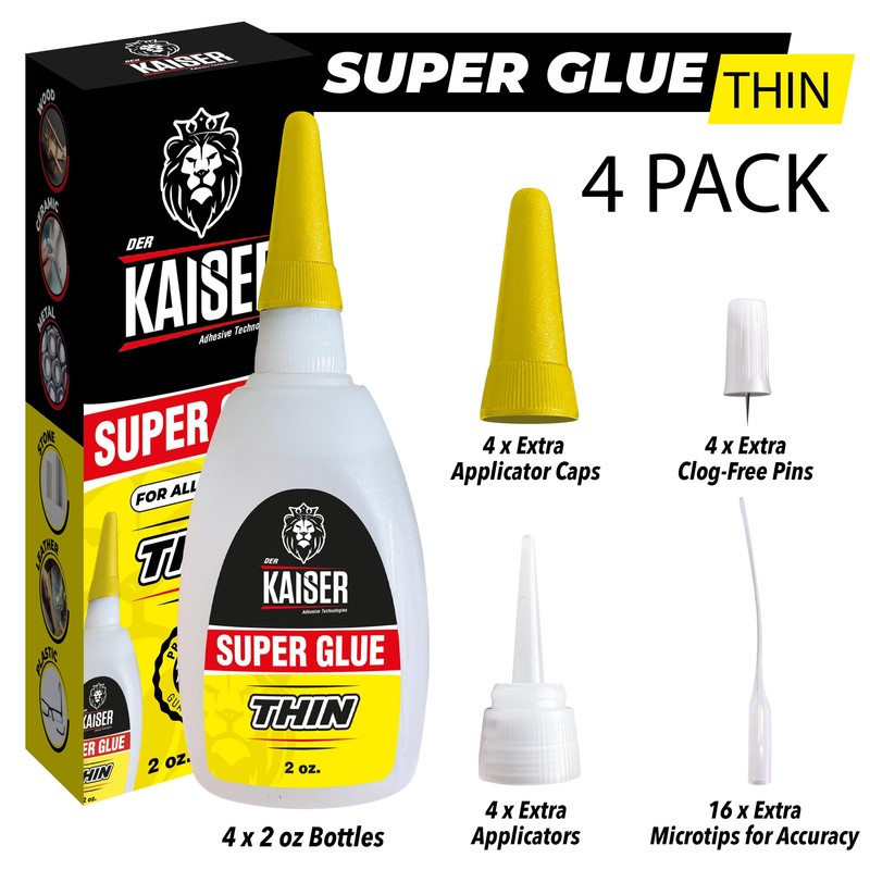 Der Kaiser Thin CA Super Glue – 4 Pack (4