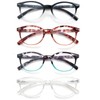 OLOMEE Blue Light Blocking Reading Glasses Women +1.50 Ladies Small