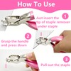 2PCS Staple Remover Staple Puller Remover for Home School Office,Quick