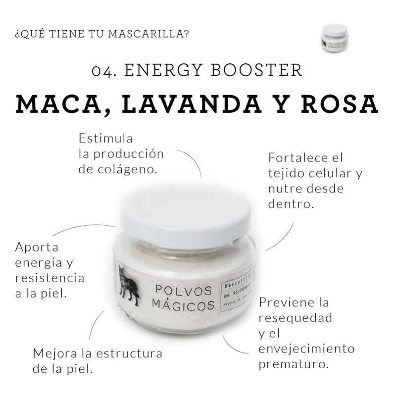 Polvos Mágicos Superfood Skincare POLVOS MÁGICOS Mascarilla de superfoods ENERGY