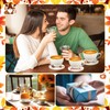 Patelai 24 Pcs Fall Coasters for Drinks Autumn Ceramic Coaster