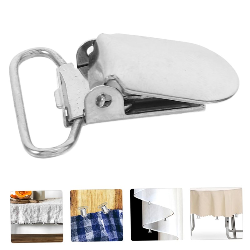 Mobestech 25PCS Metal Suspender Clips Clamps for Tablecloths Sofa Cushions