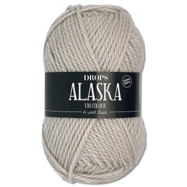 Frida's Wollhaus Drops 50 g Alaska Plain and Mix Crochet Knitting Felting Virgin Wool 30 Colours (Plain 69 | Pearl White)