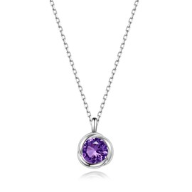Free Bird Birthstone Necklace, Women's Natural Stone, 925 Silver, Accessory, Rose Kiss, Women's Pendant, Hypoallergenic, Single Piece Jewelry, Birthday, Girlfriend, Gift Entrance Ceremony, Necklace,